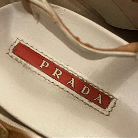Prada Cork Wedge Strap Heels - Picture 10 of 13